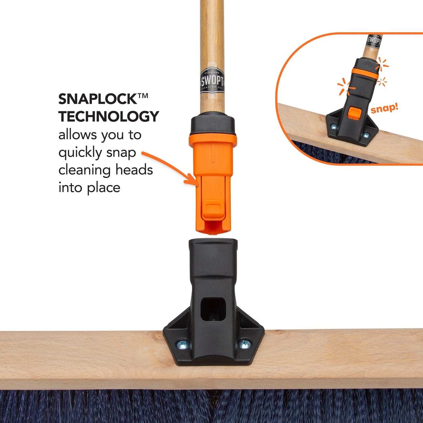 18 in. Premium Multi-Surface Push Broom Head