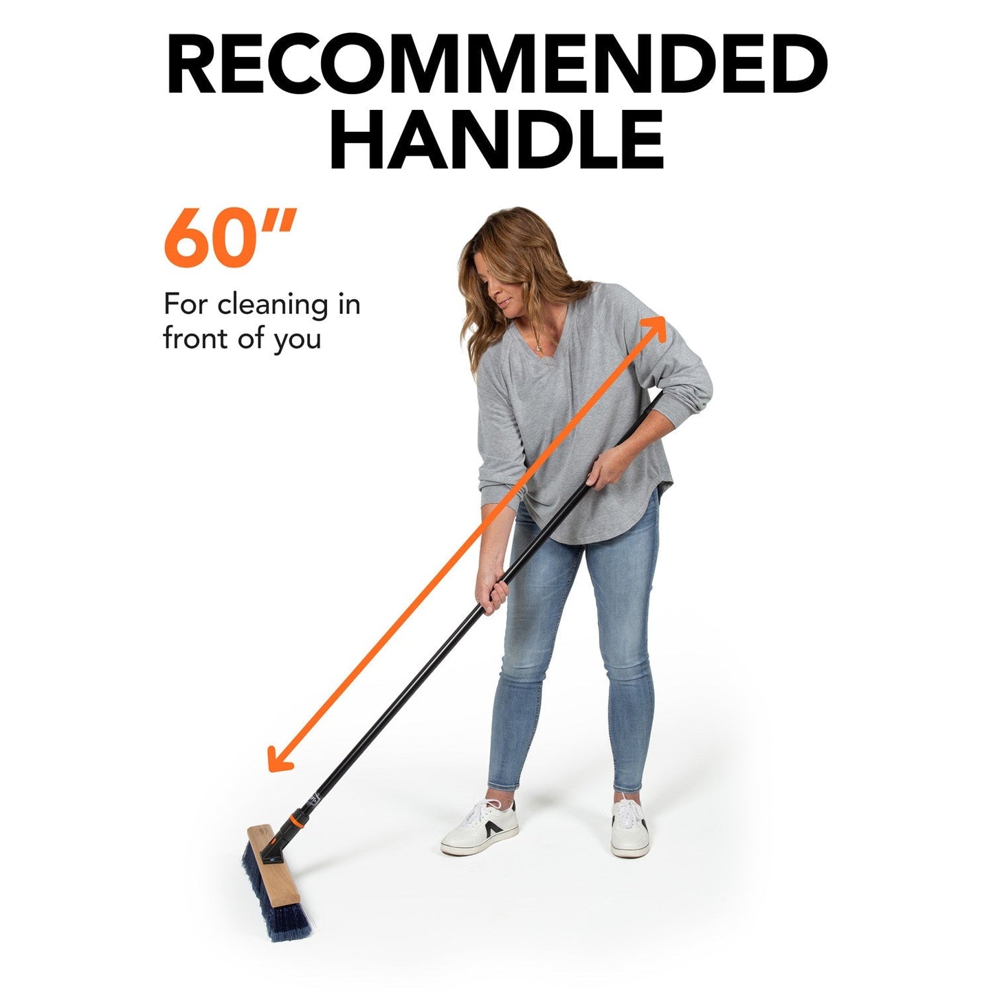 24 in. Premium Multi-Surface Push Broom Head