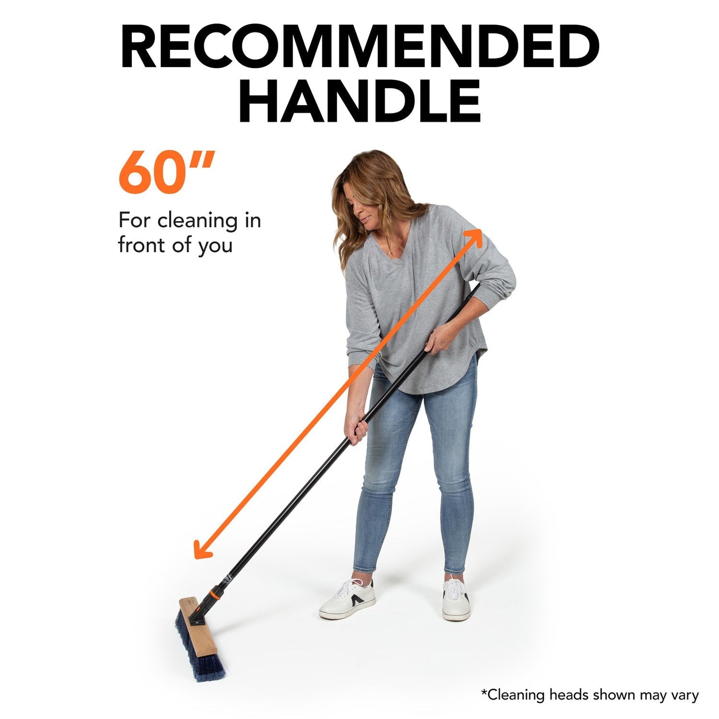 24 in. Premium Smooth Surface Push Broom Head