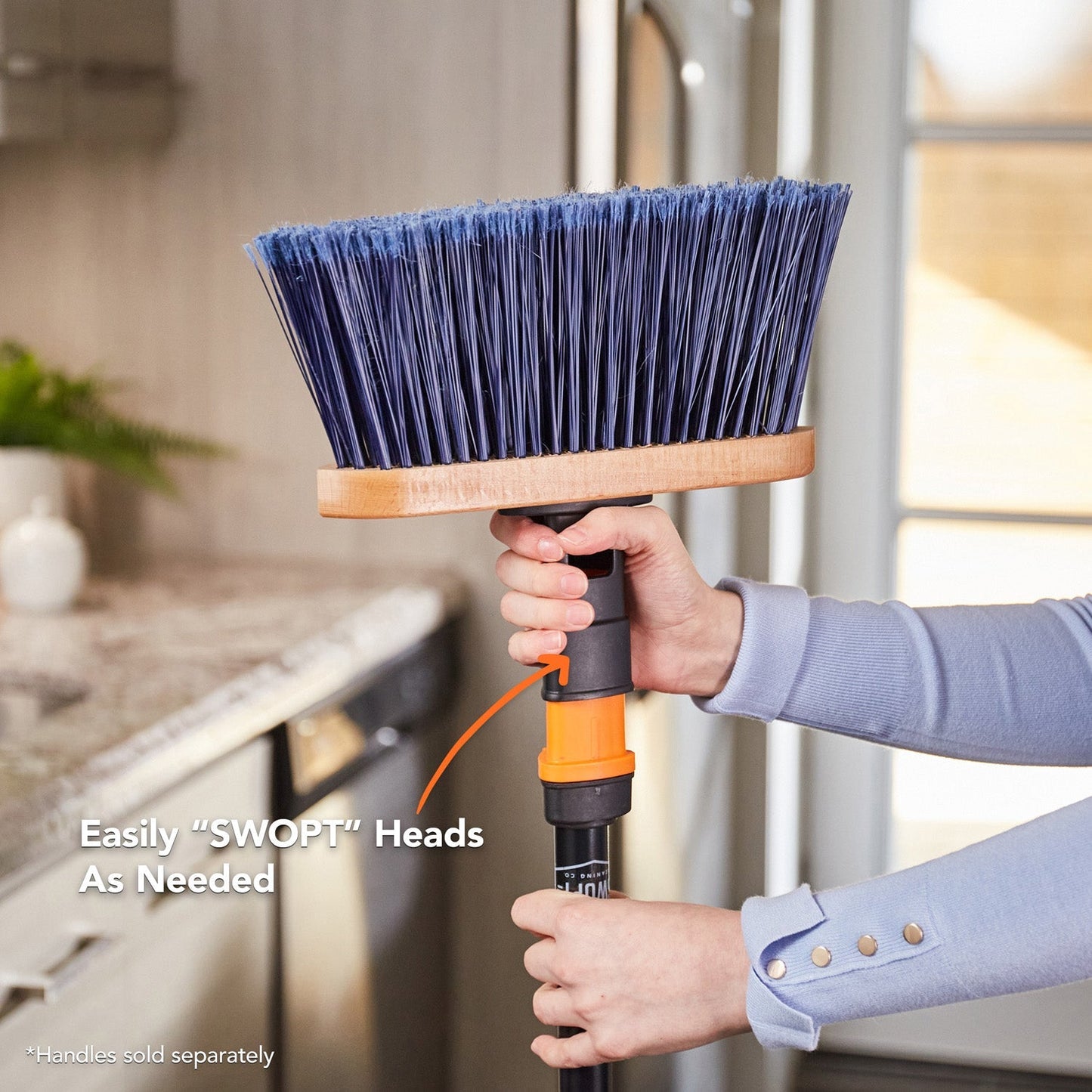 11 in. Premium Multi-Surface Angle Broom Head