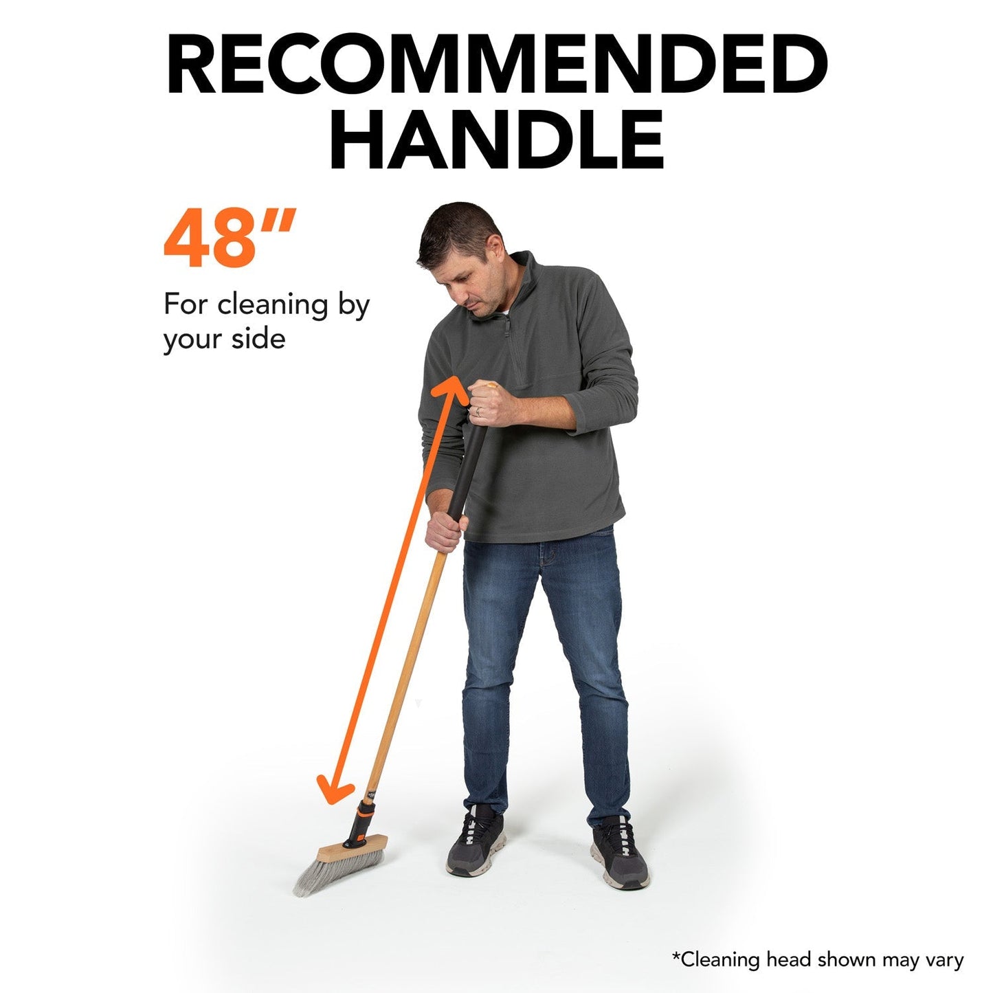 11 in. Premium Multi-Surface Angle Broom Head