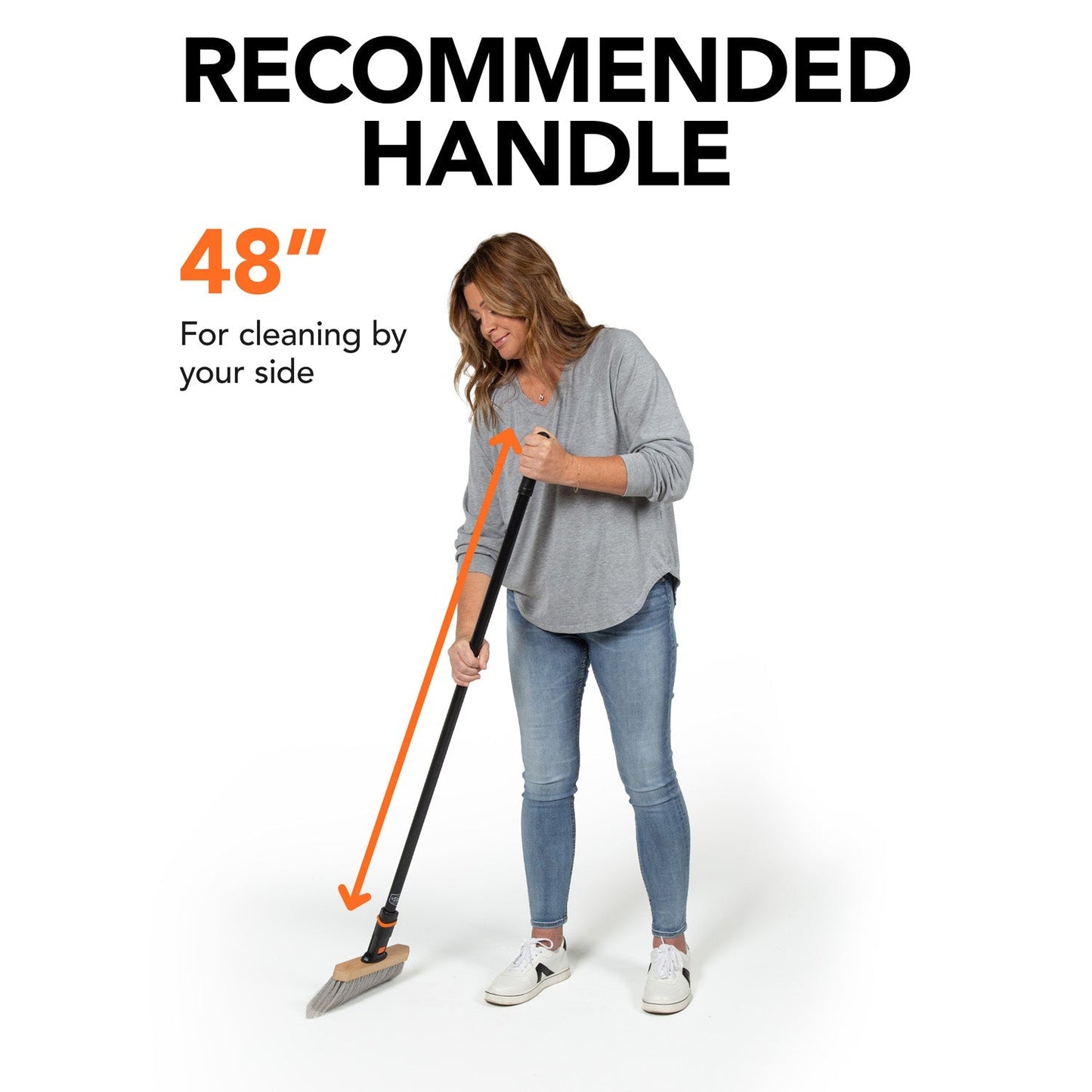 11 in. Premium Smooth Surface Straight Broom Head