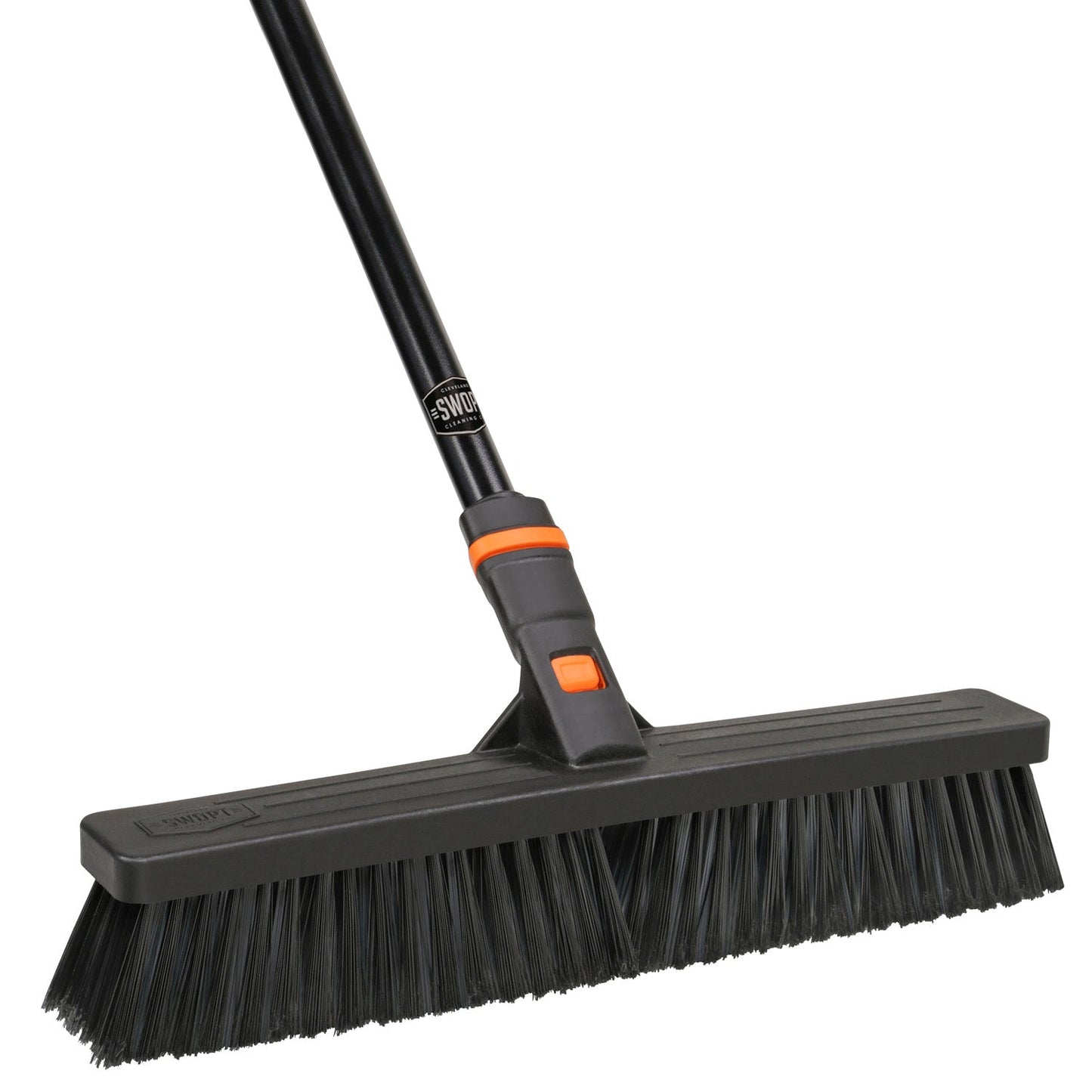 24 in. Standard Multi-Surface Push Broom Head with 60 in. Steel Handle Combo
